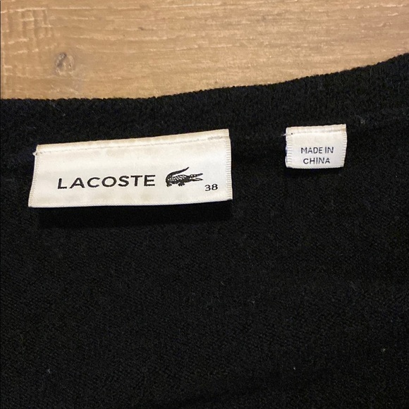Lacoste Black Cardigan Sweater - Picture 2 of 5
